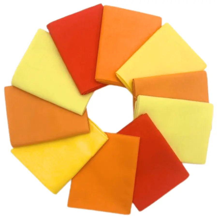 Supreme Solids - Fat Quarter Bundle - 10 pack (Citrus) The Fabric Company