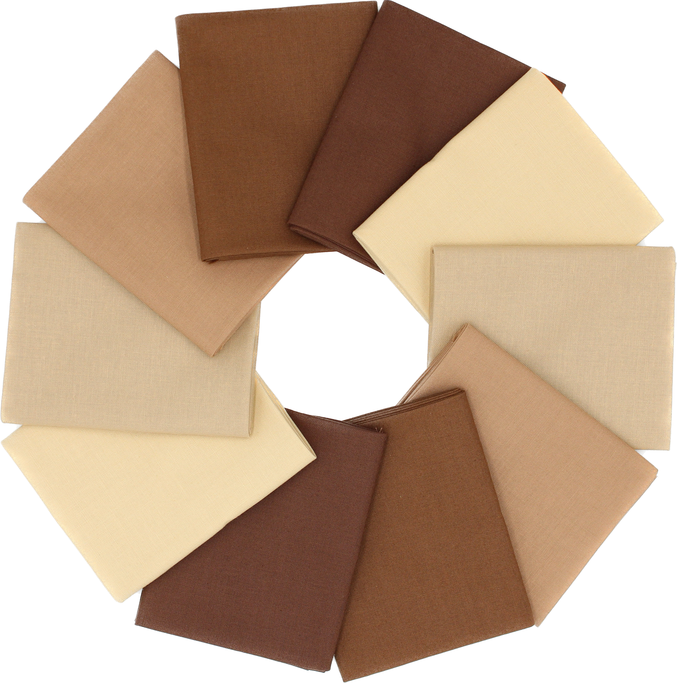 Brown Supreme Solids - Fat Quarter Bundle - 10 pack (Shades of Brown)