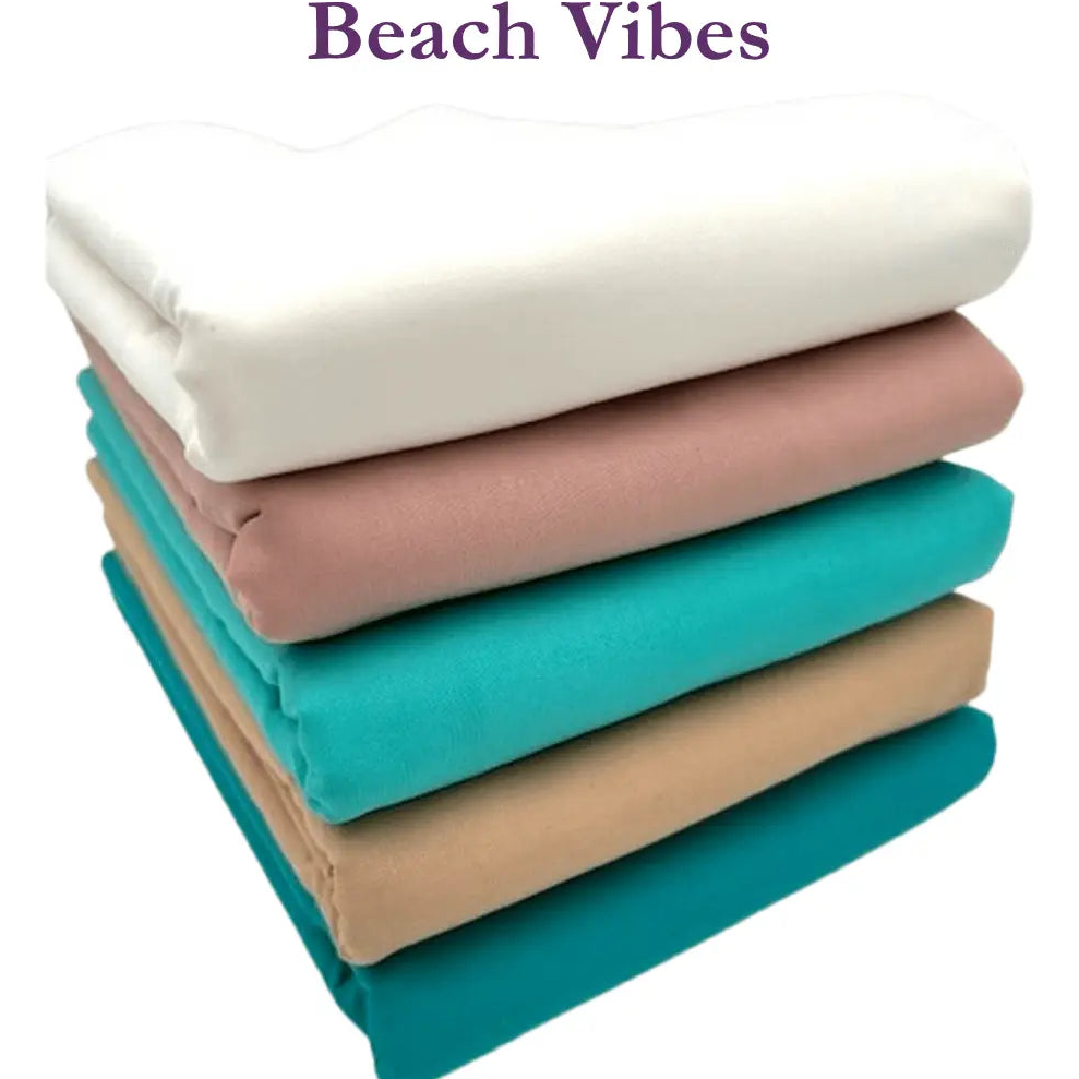 Supreme Solids - One Yard Bundle - 5 pack (Beach Vibes)