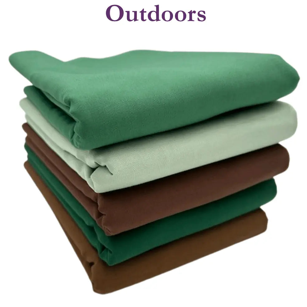Supreme Solids - One Yard Bundle - 5 pack (Outdoors)