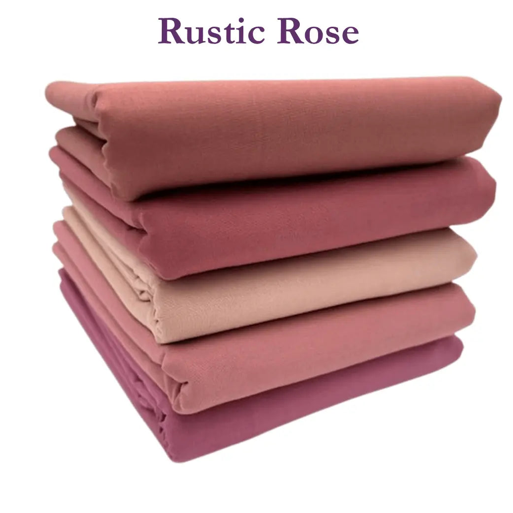 Supreme Solids - One Yard Bundle - 5 pack (Rustic Rose)