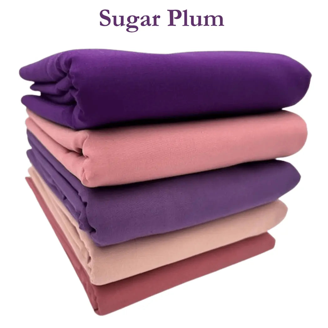 Supreme Solids - One Yard Bundle - 5 pack (Sugar Plum)