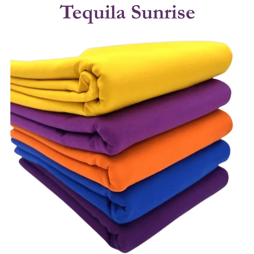 Supreme Solids - One Yard Bundle - 5 pack (Tequila Sunrise)