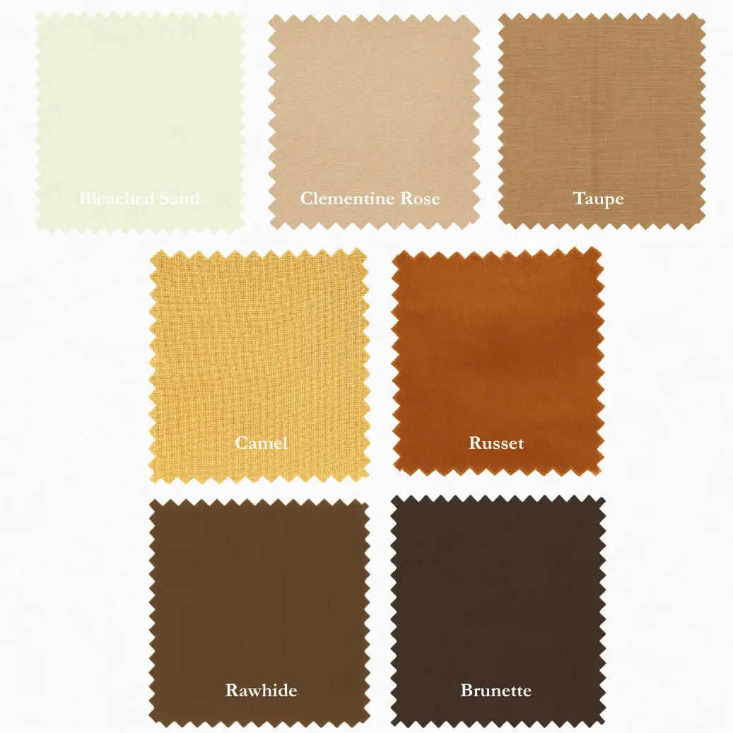 Supreme Solids - One Yard Bundle - 7 pack (Browns)