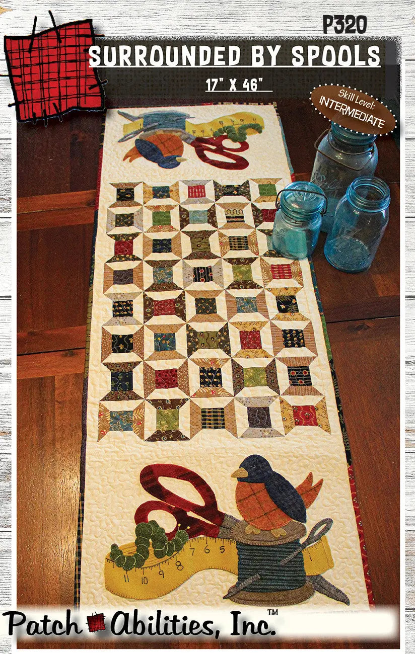 Surrounded by Spools - Linda's Electric Quilters