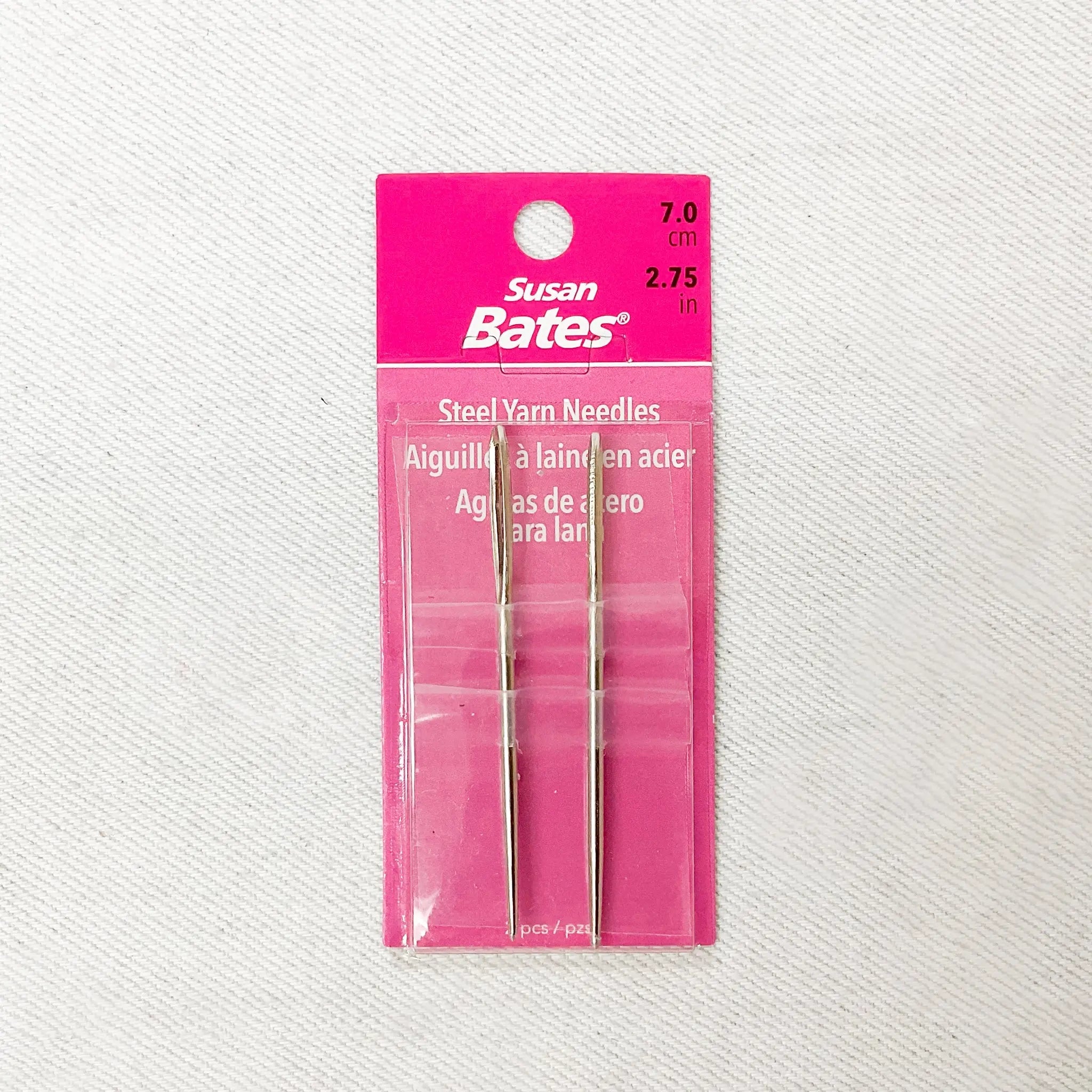 Susan Bates Steel Yarn Needles, 7 cm, 2.75 inch Fabric Depot