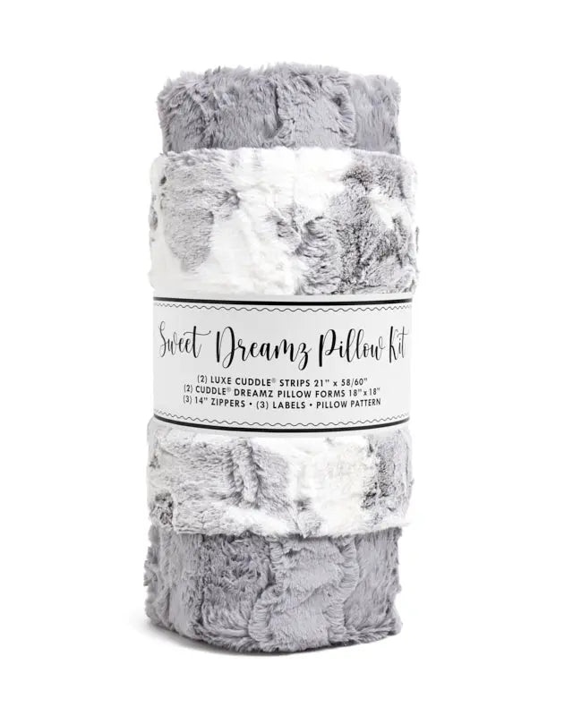 Sweet Dreamz Luxe Cuddle Baby Calf Graphite Pillow Kit Shannon Fabrics