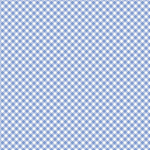 Sweet Gingham Light Blue Cotton 44"/45" Fabric Per Yard