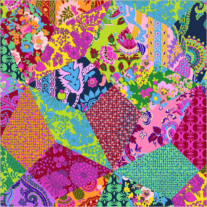 Sweet Talk Charlie's Cheater Multi Cotton 44”/45” Fabric Per Yard