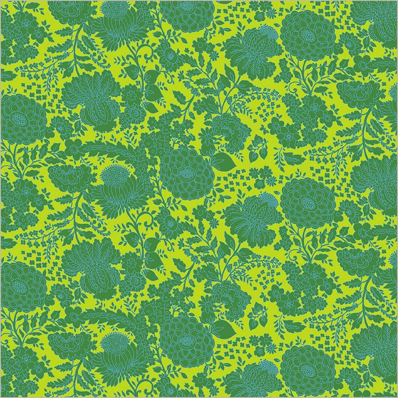 Sweet Talk Kim Lime Cotton 44”/45” Fabric Per Yard