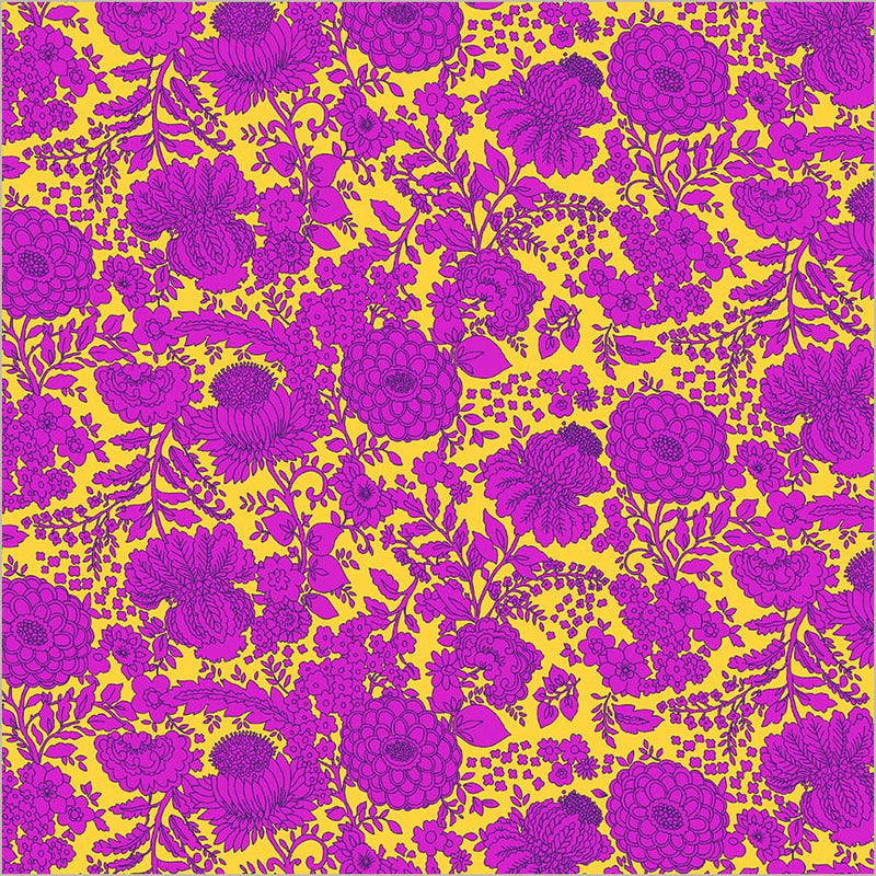 Sweet Talk Kim Yellow Cotton 44”/45” Fabric Per Yard