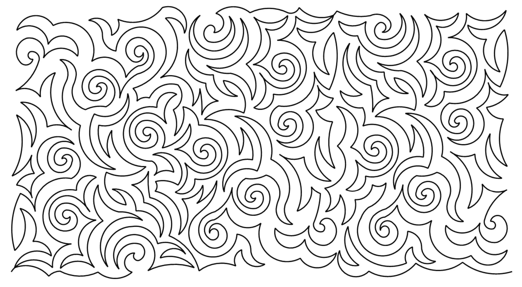 Swirls E2E - Linda's Electric Quilters