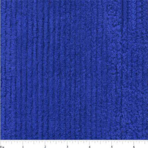 Royal Blue Cotton Chenille Fabric - Reorderable