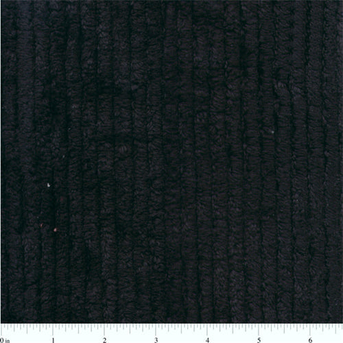 Black Cotton Chenille Fabric - Reorderable