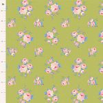 Tilda Sunday Brunch Mille quilting cotton in Lime green