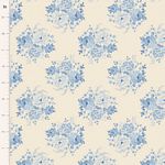 Tilda Sunday Brunch Mia quilting cotton in Blue