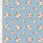 Tilda Sunday Brunch Mille quilting cotton in Sky blue