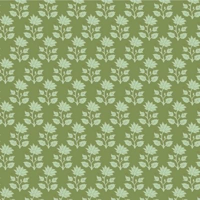 Tilda Sanctuary Mira quilting cotton fabric in Moss