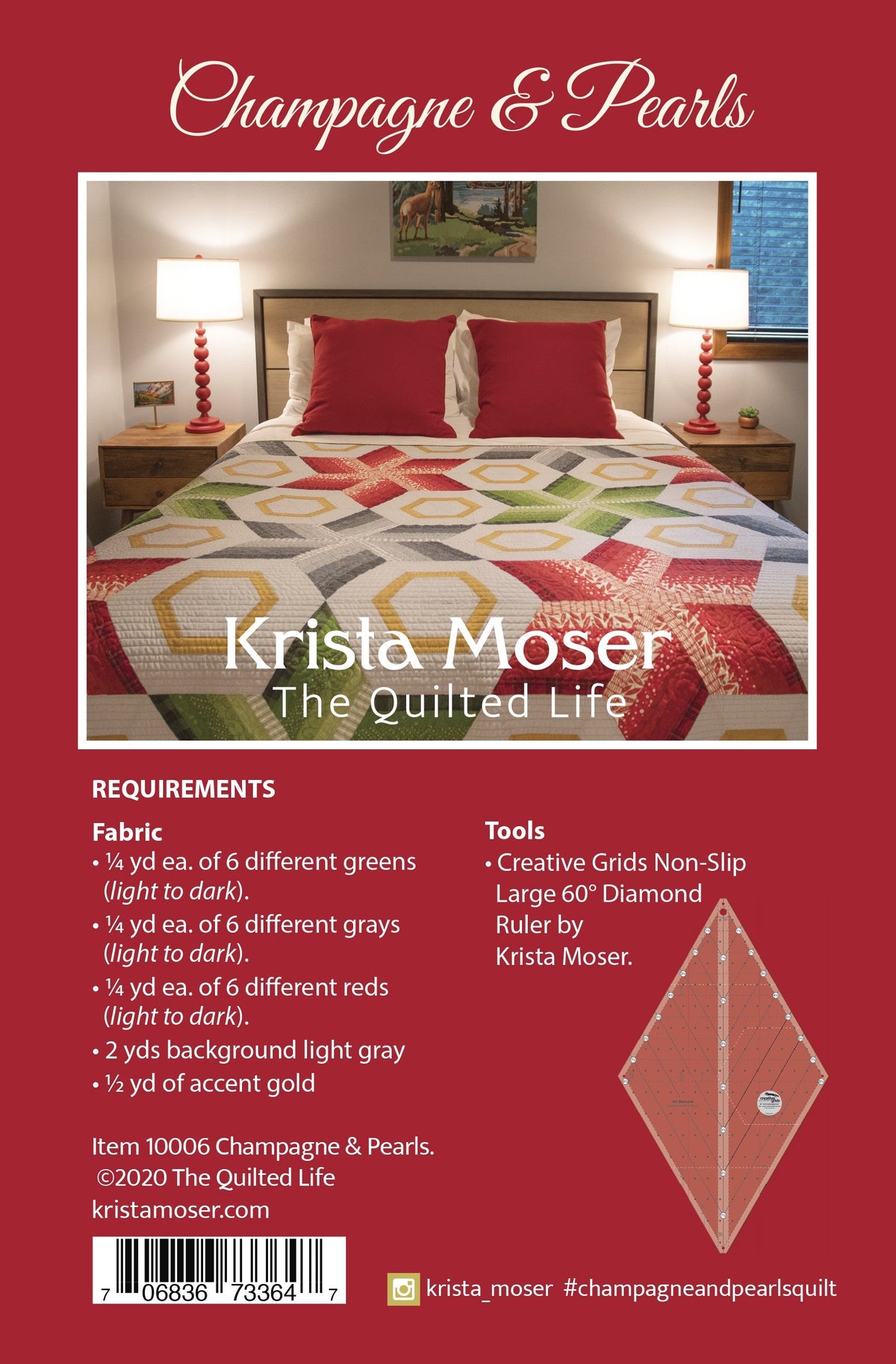 Champagne & Pearls Pattern by Krista Moser