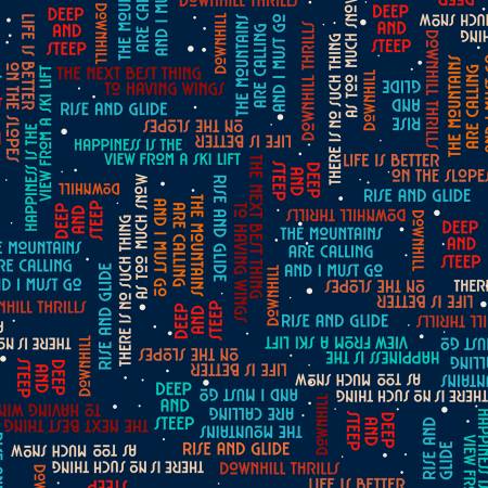 P&B Textiles Timeless Trails 4-Way Text quilting fabric