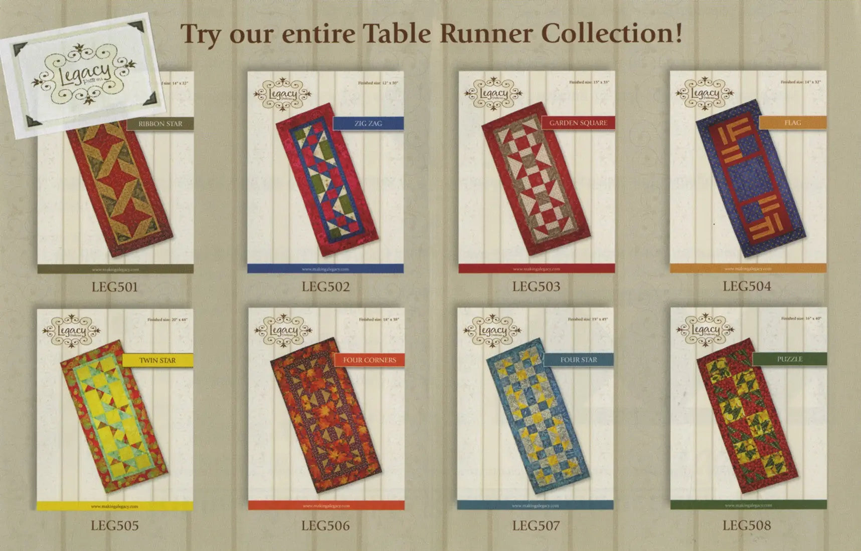Table Runner Collection - Linda's Electric Quilters