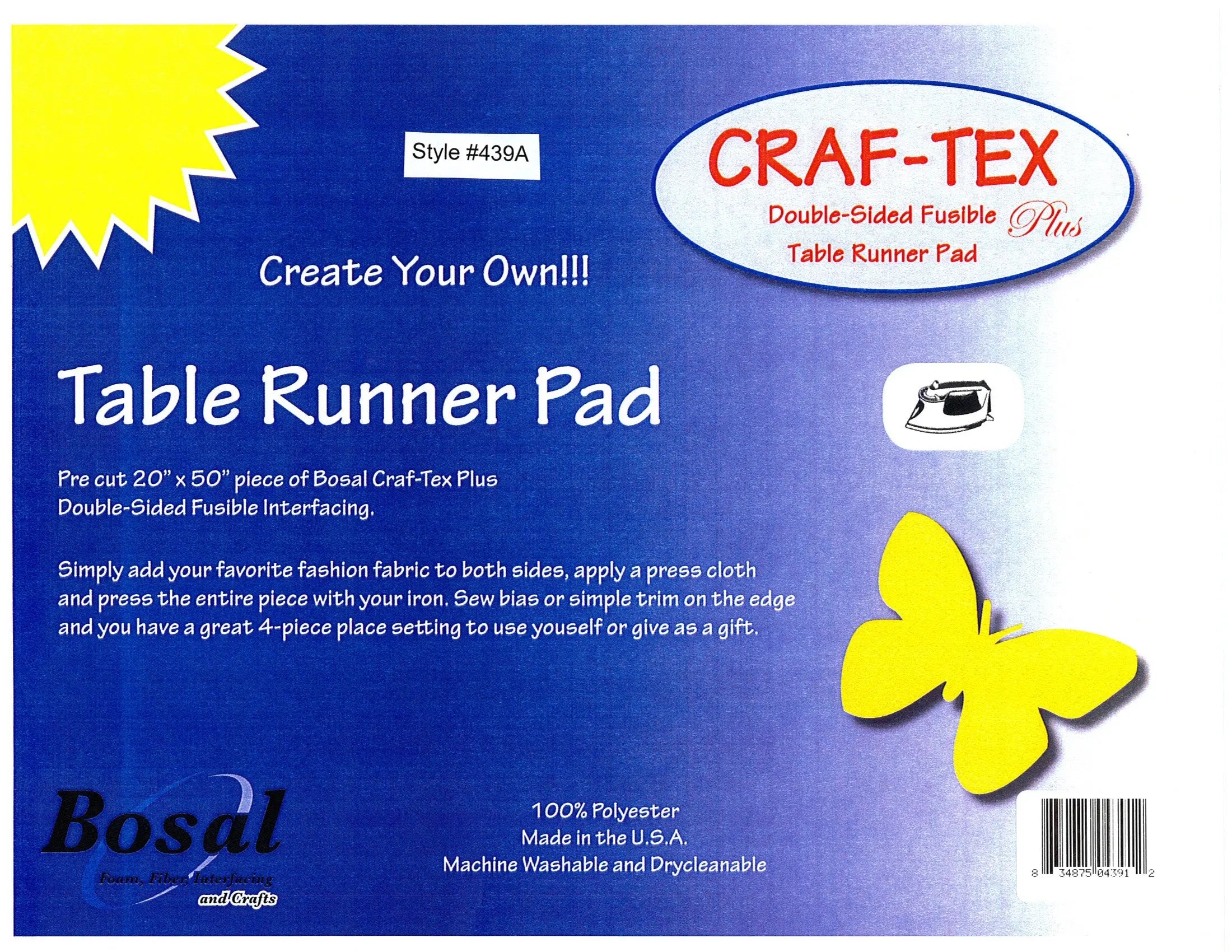 Table Runner Craf-Tex Double Sided Fusible 20in x 50in