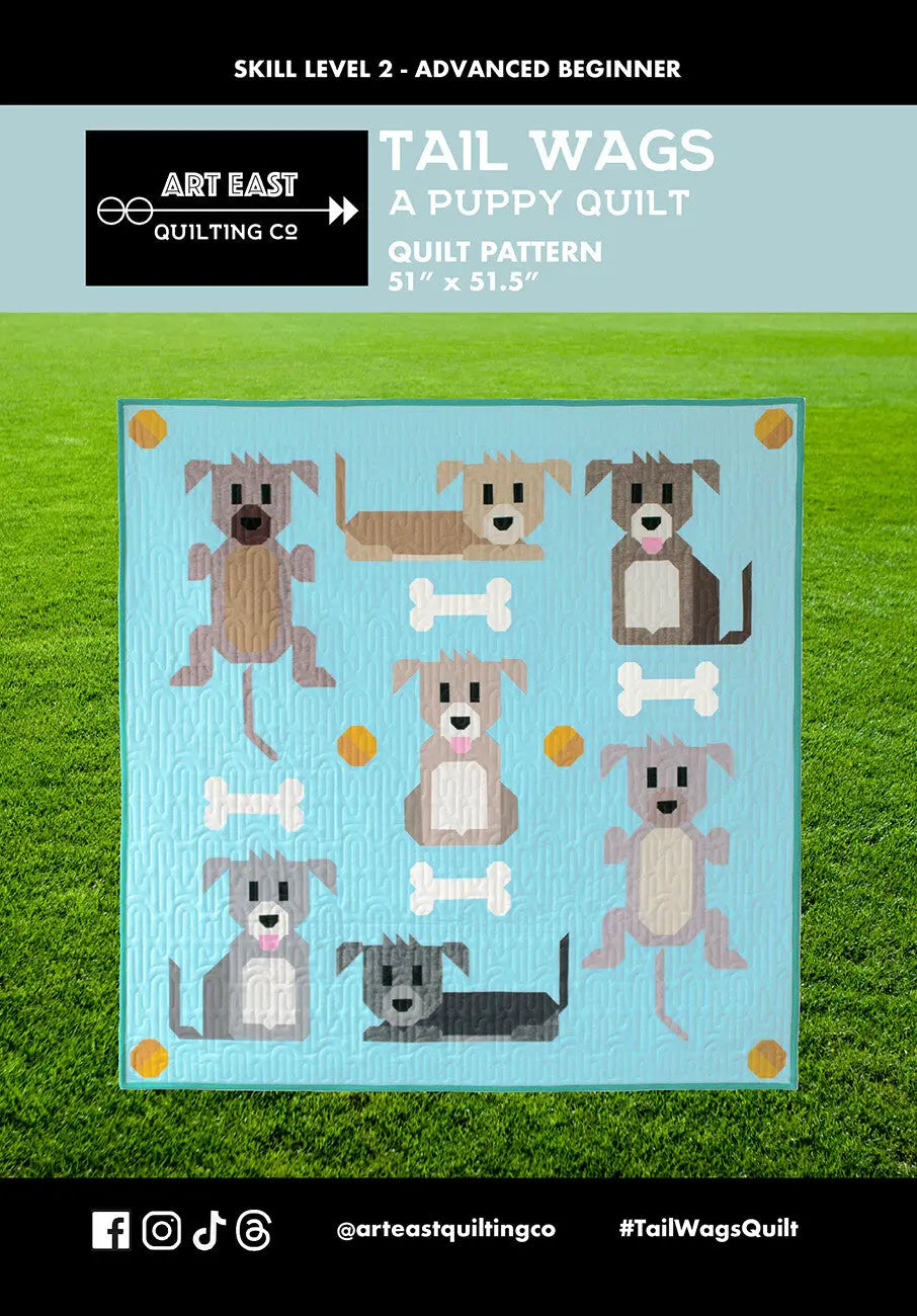 Tail Wags A Puppy Quilt Pattern - Linda's Electric Quilters