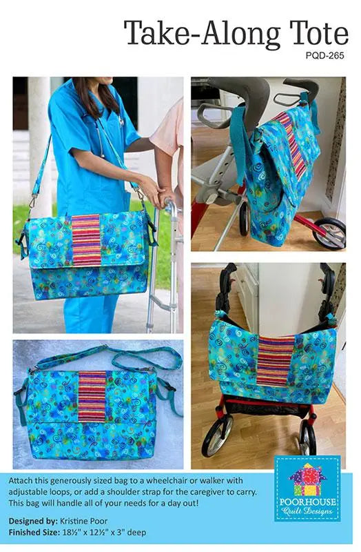 Take Along Tote - Bag Pattern - Linda's Electric Quilters