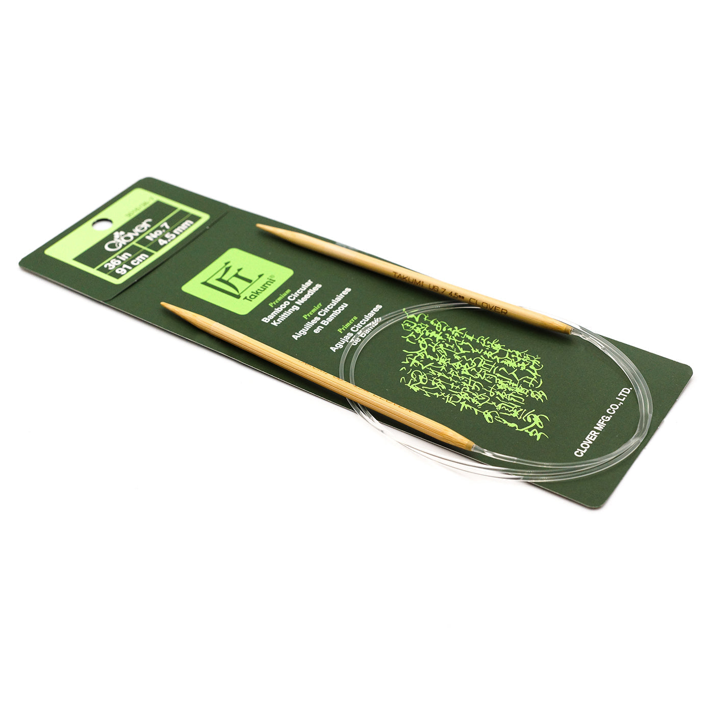 Takumi Bamboo Knitting Needles Circular 36" No. 7 (4.50mm)
