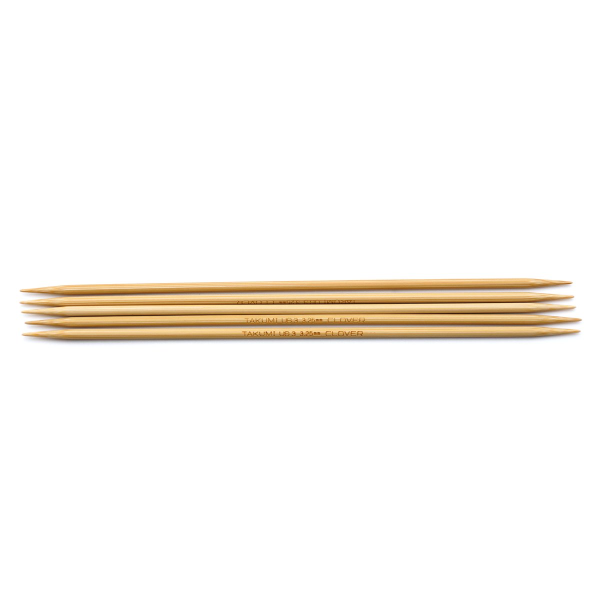 Takumi Bamboo Knitting Needles Double Pointed (7") No. 3