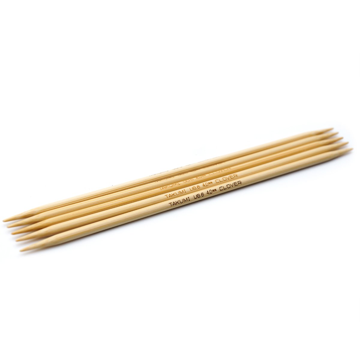 Takumi Bamboo Knitting Needles Double Pointed (7") No. 6
