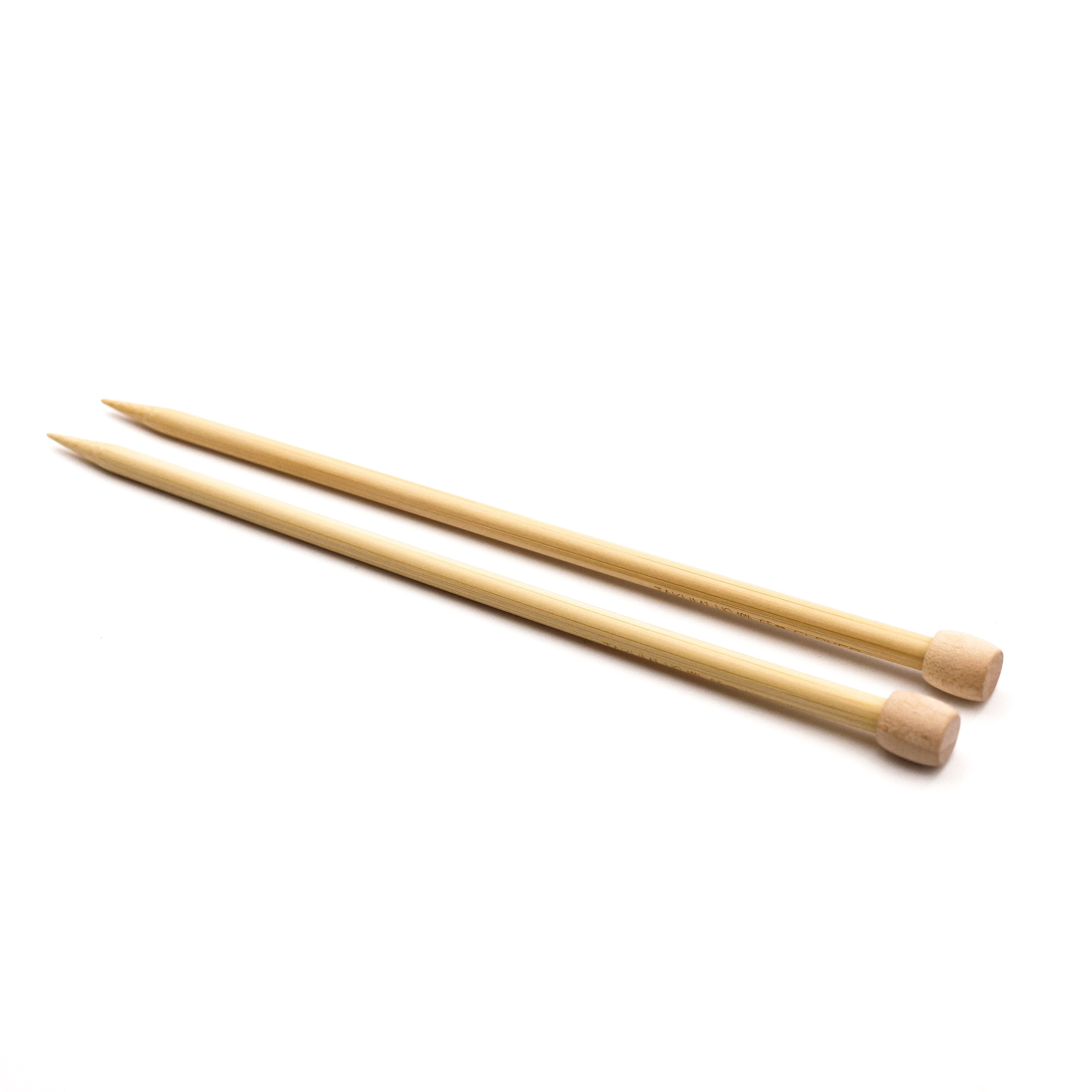 Takumi Bamboo Knitting Needles Single Pointed (9") No. 10.5