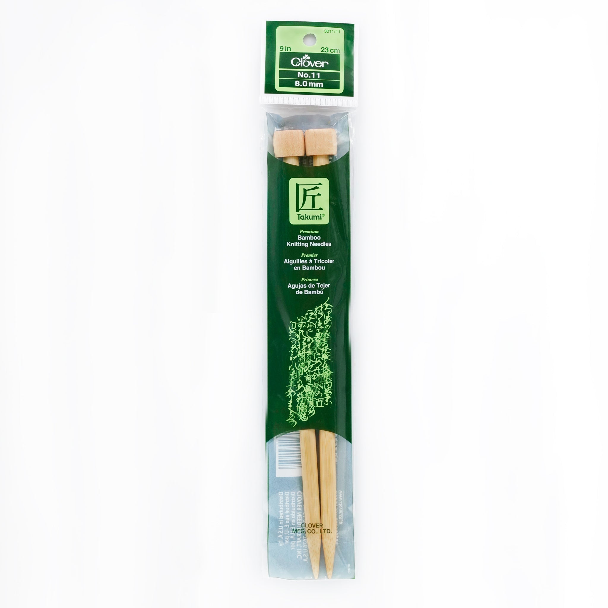 Takumi Bamboo Knitting Needles Single Pointed (9") No. 11