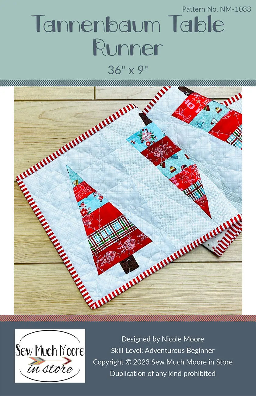 Tannenbaum Table Runner - Linda's Electric Quilters