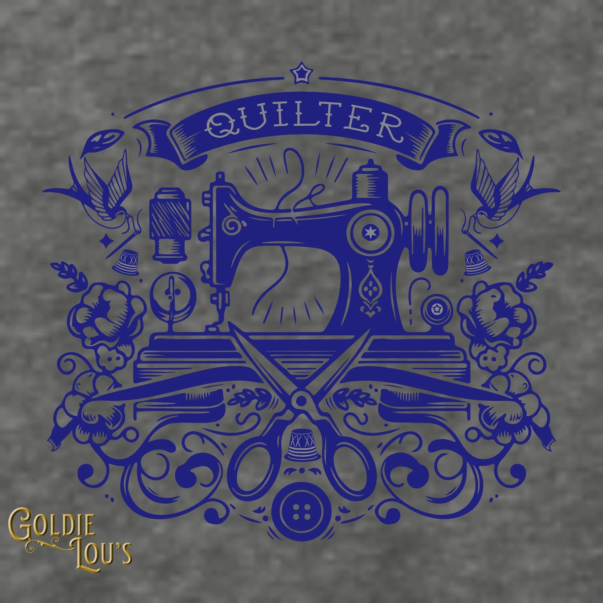 Tattoo Machine Quilter 3/4 Sleeve T-shirt