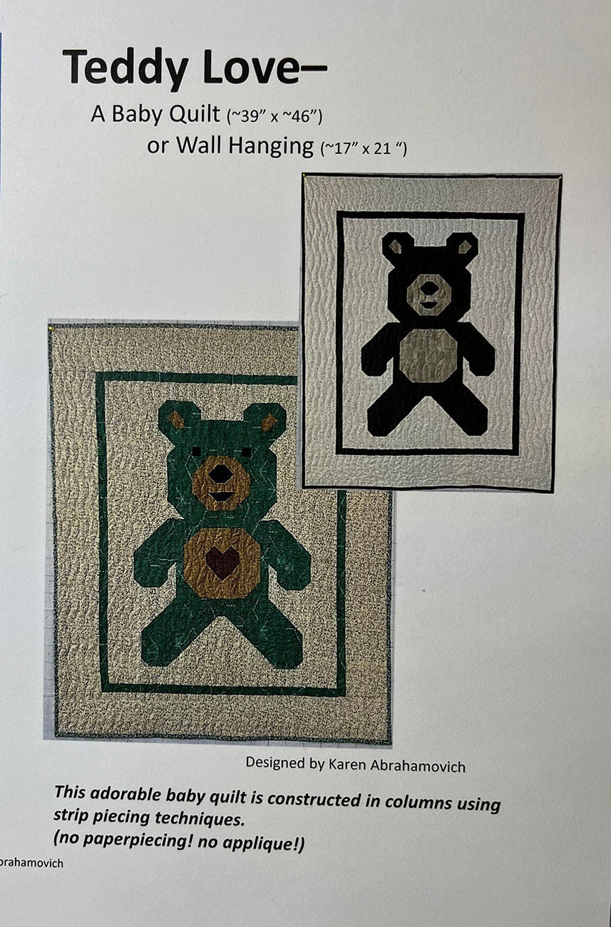 Teddy Love Quilt Pattern