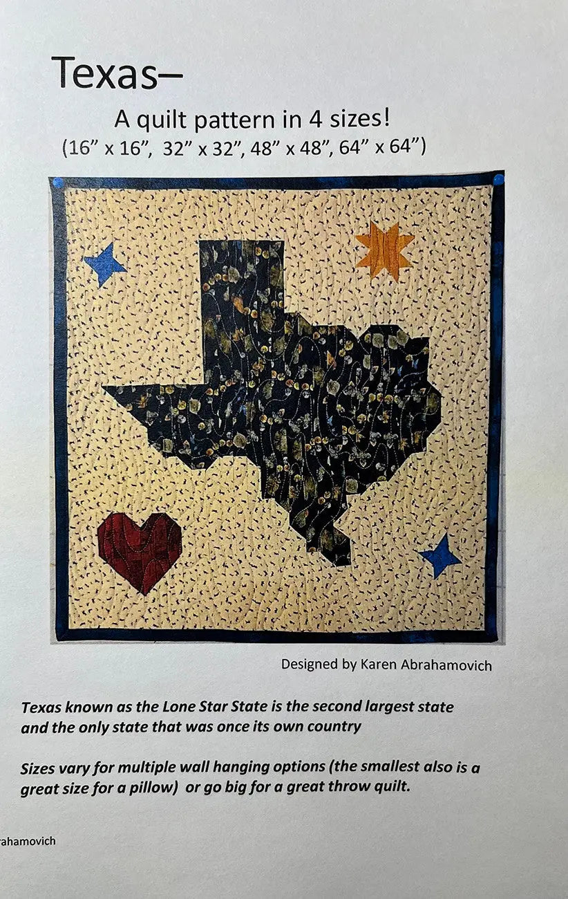 Texas Quilt Pattern - Linda's Electric Quilters