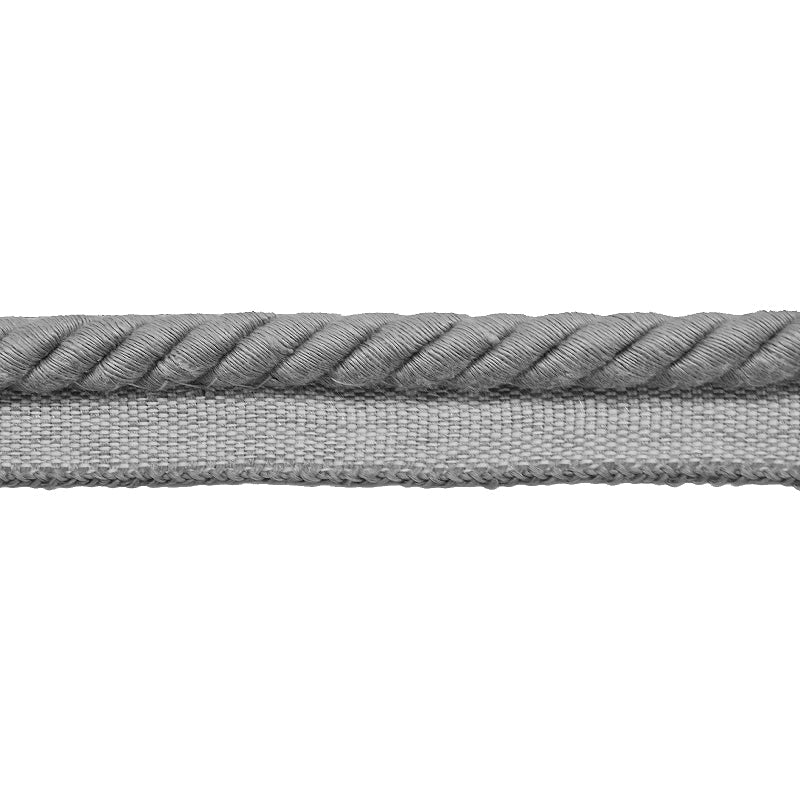 Texture Collection - 3/8" Width Cord with Lip in Cotton (50 Yard Roll) - BC-14002-11 Grey