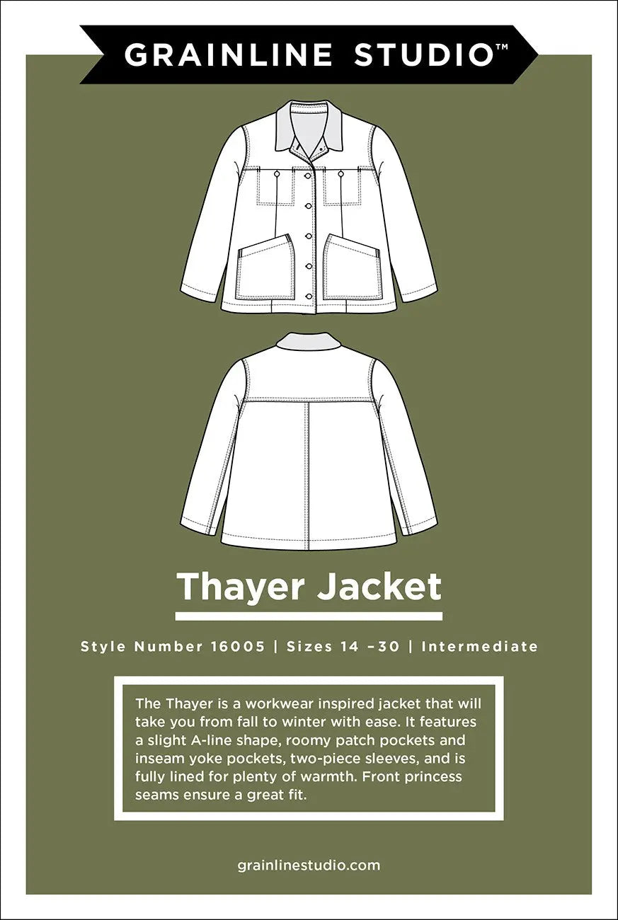 Thayer Jacket Sizes 14-30 - Linda's Electric Quilters