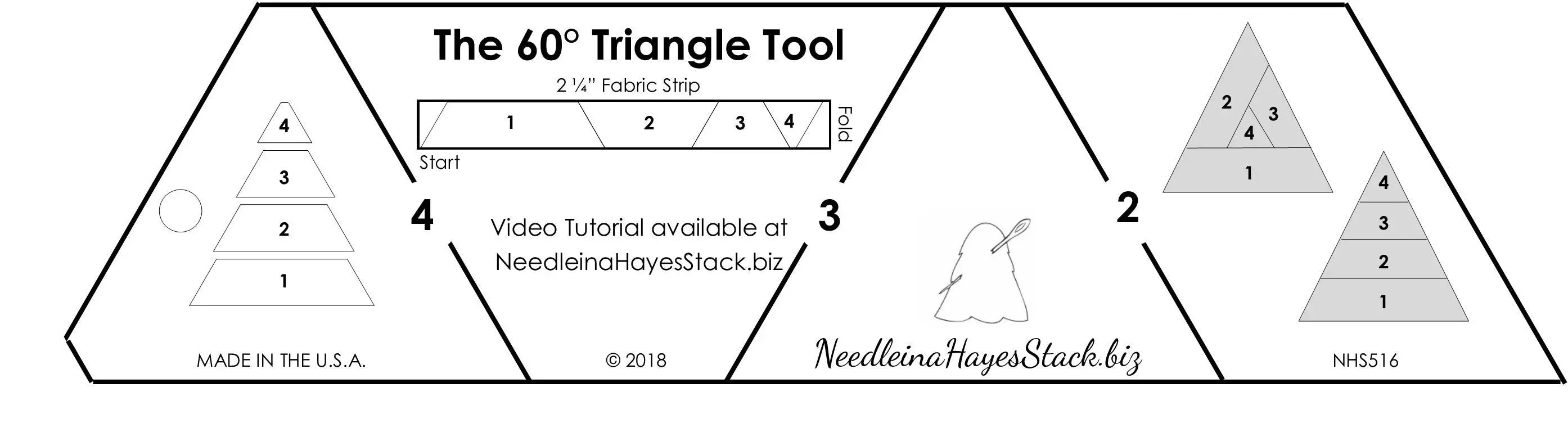 The 60 Degree Triangle Tool - Linda's Electric Quilters