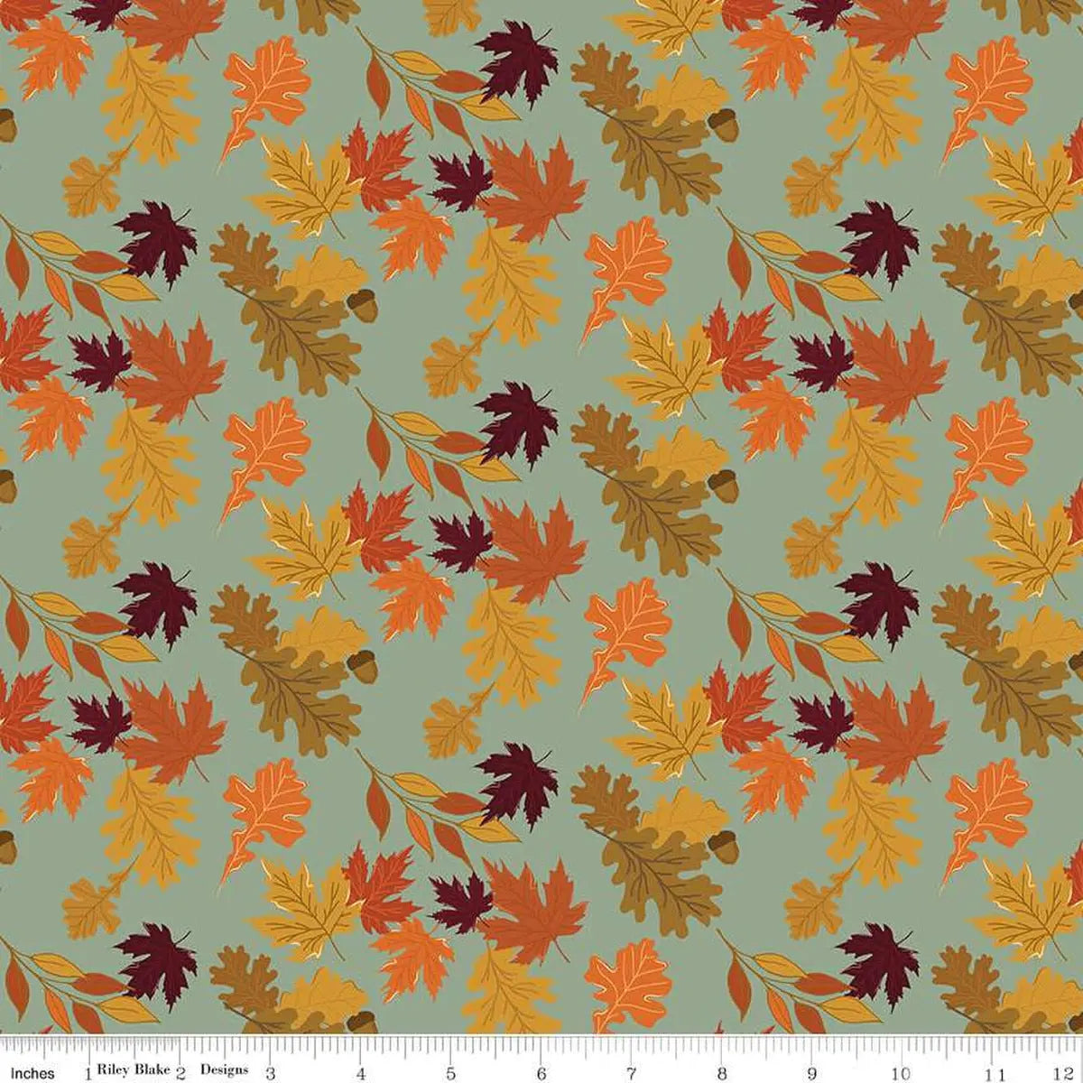 The Awe of Autumn Leaves Hazy 43"/44" Fabric Per Yard Riley Blake Designs