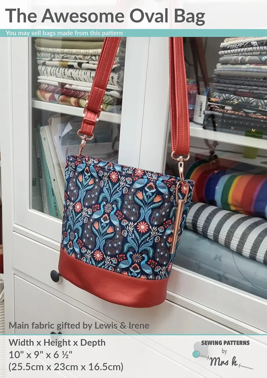 The Awesome Oval Bag - Linda's Electric Quilters
