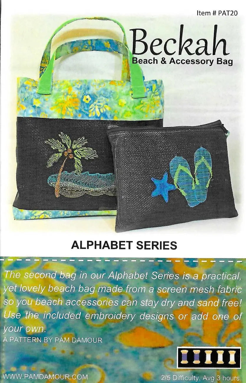 The Beckah Beach Bag Pattern - Linda's Electric Quilters