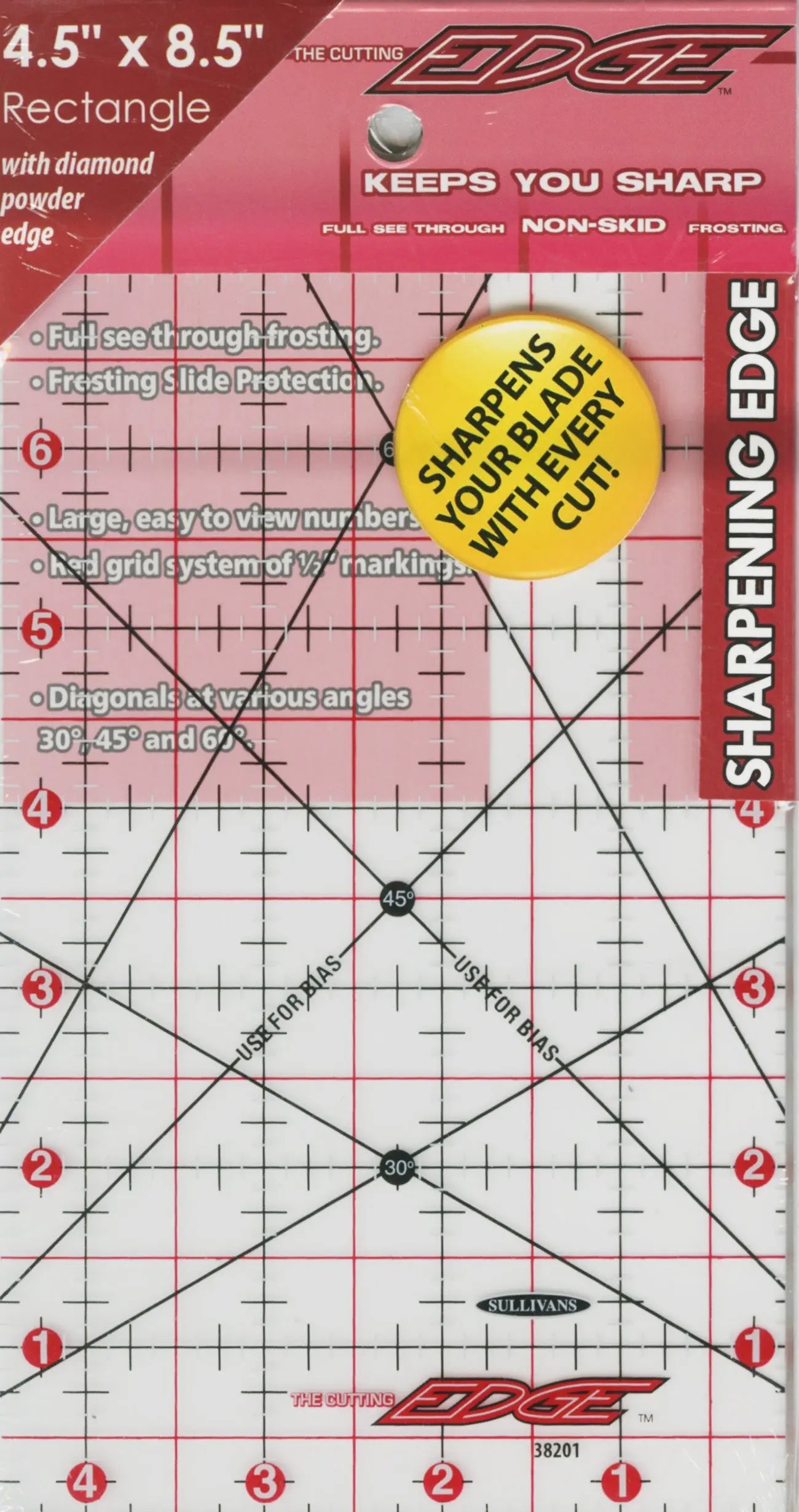 The Cutting Edge Sharpening Edge Ruler 4-1/2in x 8-1/2in