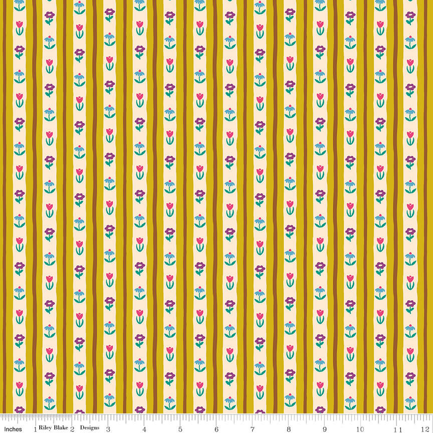The Genesis of a Journey - Bavarian - Curry 44"/45" Fabric Per Yard