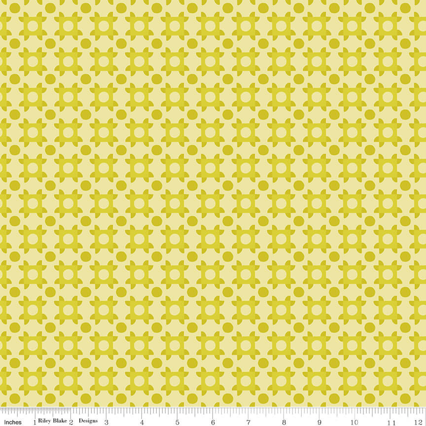 The Genesis of a Journey - Patchwork Piazza - Citrine 44"/45" Fabric Per Yard