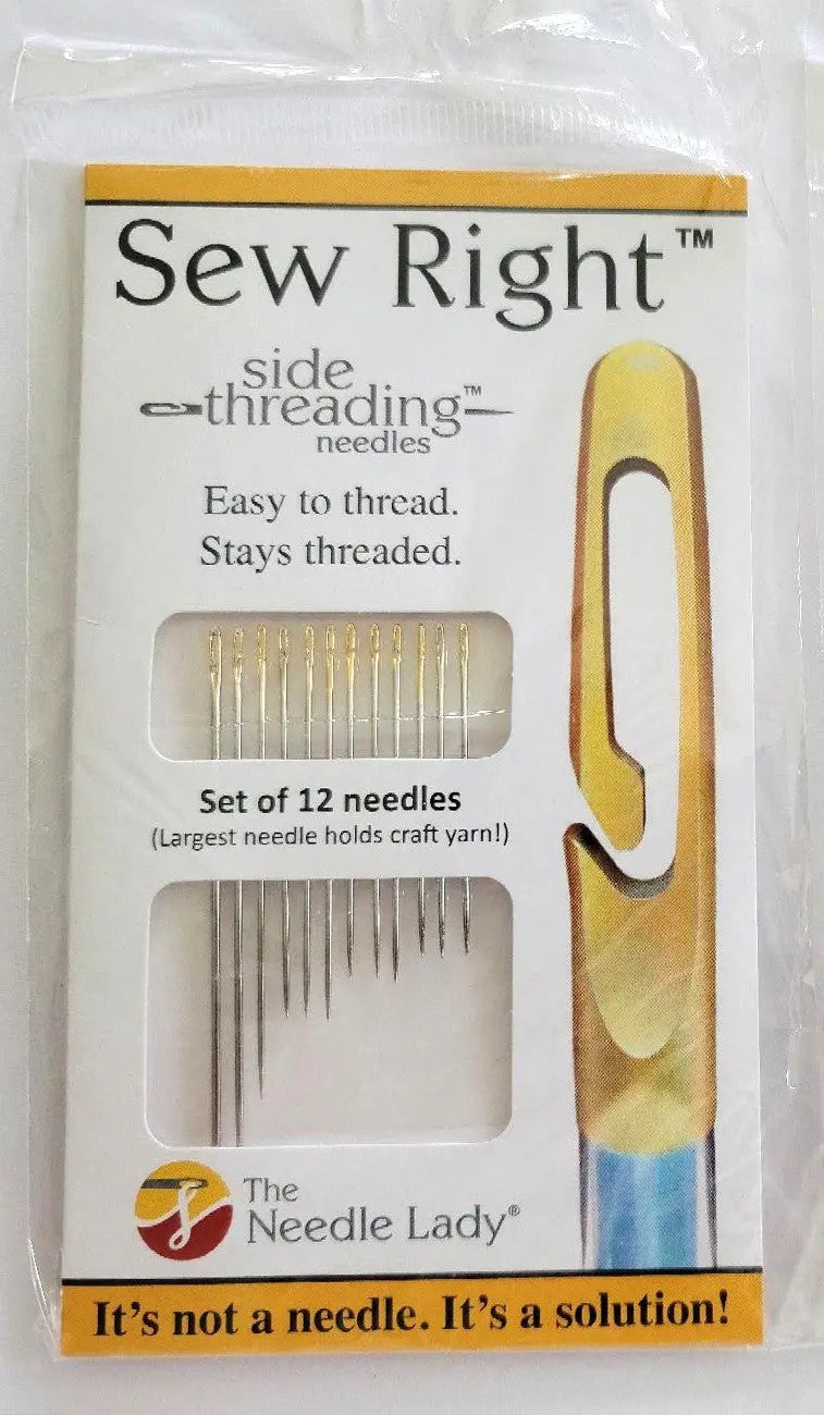 The Needle Lady's Side Threading Needles 12pc - Linda's Electric Quilters