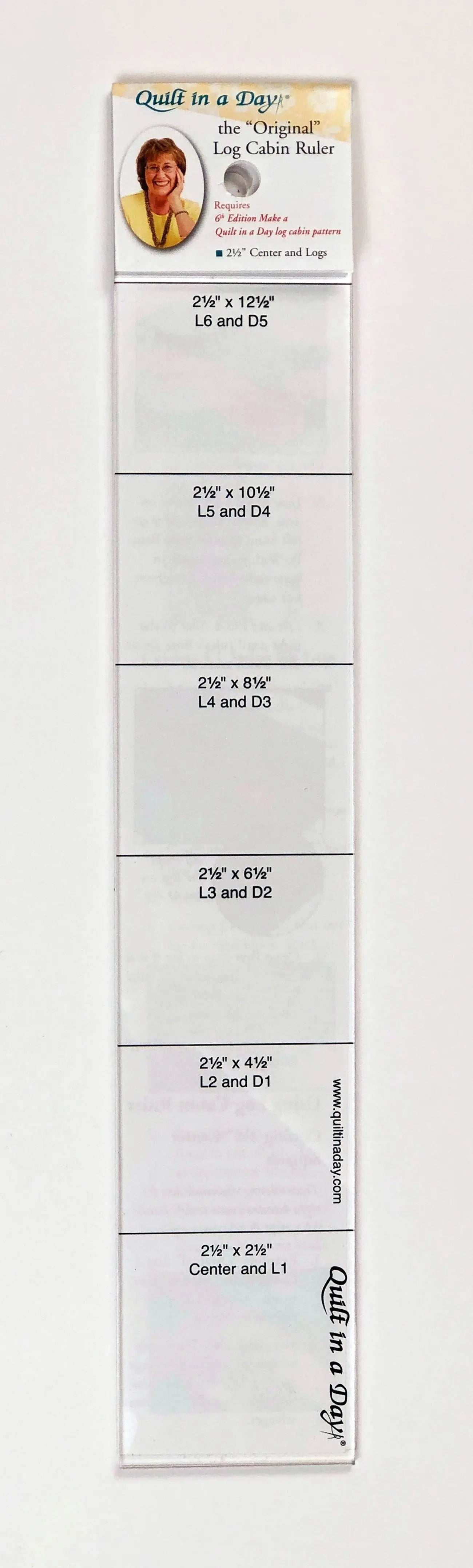 The Original Log Cabin Ruler - Linda's Electric Quilters