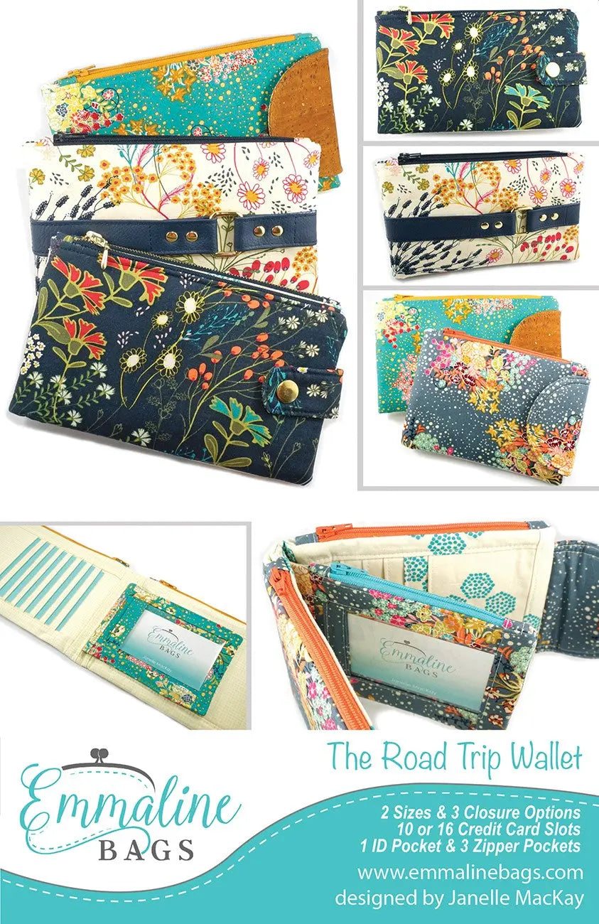 The Road Trip Wallet - Linda's Electric Quilters