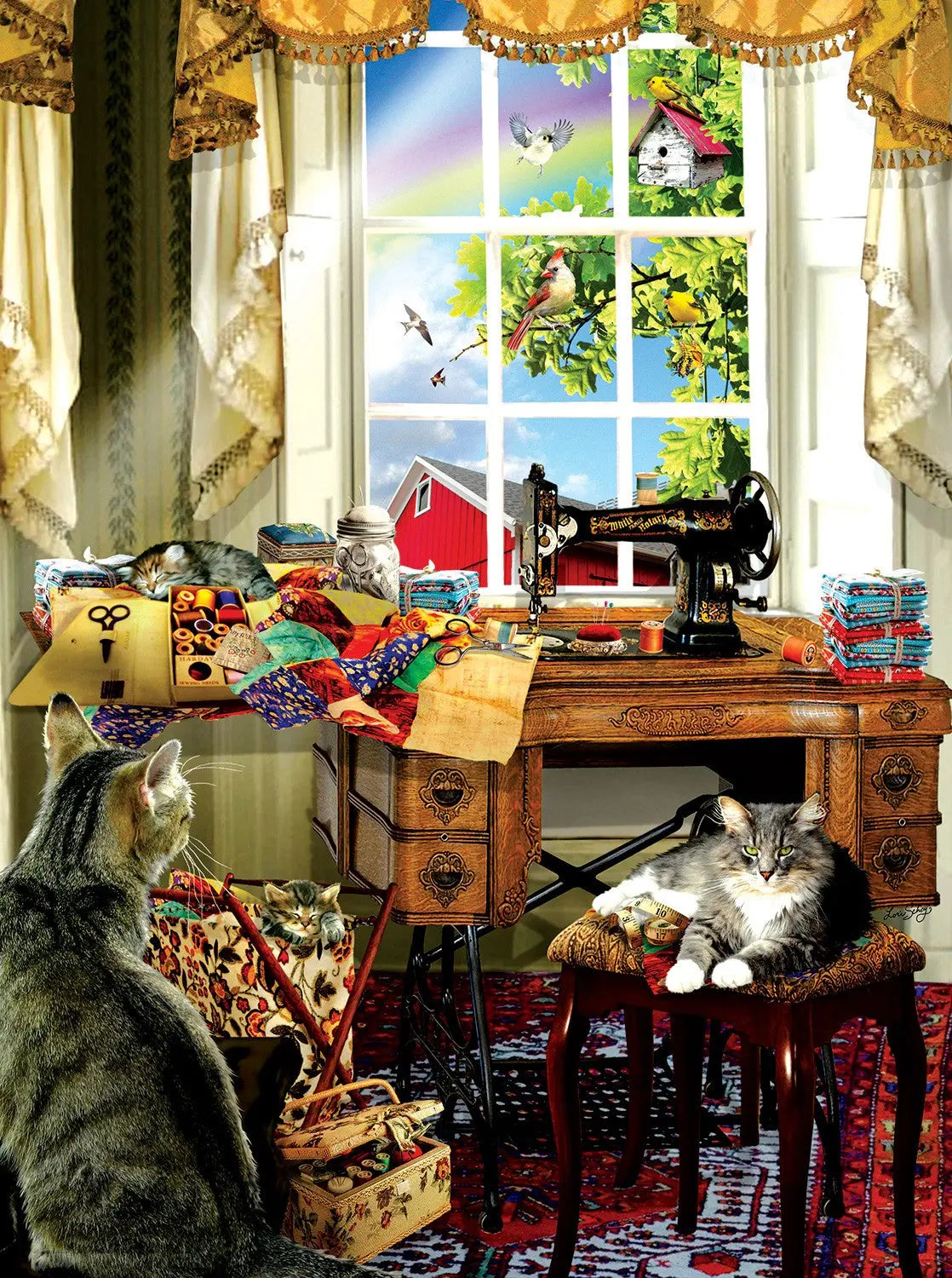 The Sewing Room 1000pc - Linda's Electric Quilters